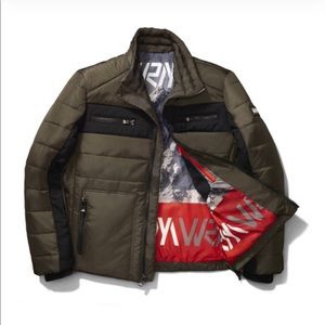 VRY WRM SNOCROSS Biker Jacket Men’s Medium Camo Green